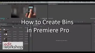 How to Create Bins in Premiere Pro