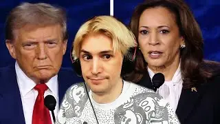 Trump vs Harris Presidential Debate | xQc Reacts