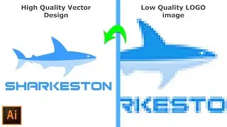 from Low Quality image Logo into High Quality Vector Design