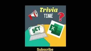 Trivia Time: Most used Excel Function 