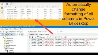 Custom Format all columns in Power BI desktop