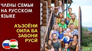 Забони руси - Аъзоёни оила бо забони русӣ - Члены семьи на русском языке (словарь - диалог)