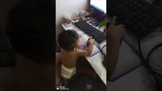 BaBy want to use Papa's Computer💻💻😍😍. #shorts