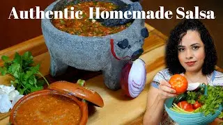 AUTHENTIC MEXICAN SALSA recipe | THE BEST SALSA EVER | RED salsa recipe | AMAZING salsa recipe