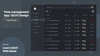 Time Management app UIUX - Task page ui design - UI Rasel