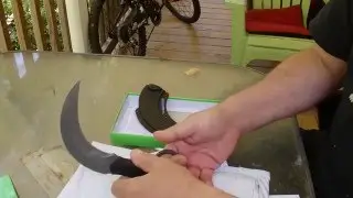 Schrade 112 Double Edged Karambit Unboxing, Cut Test, Review