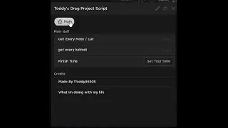 Drag Project Script, -  Get All Motors/Car, Get All Helmet, Op Script