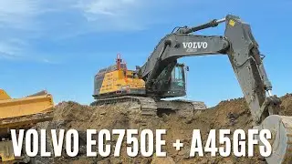 Volvo EC750E and A45GFS getting it done.