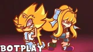 FNF: SONIC and MONIKA sings Phantasm (Chaos Nightmare) Dual Mix [BOTPLAY] █ Friday Night Funkin █