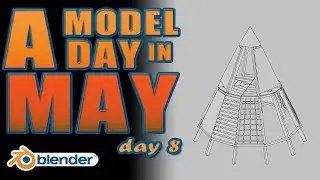 A Model A Day in May: Day 8 - Climbing Frame Concept in Blender