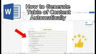 How to make a table of contents in word 📚 || MS Word main Table of Content kesy dalein