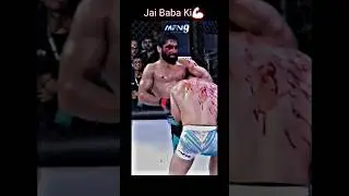 Jai Baba Ki🇮🇳Power💪🏻(Sanjeet Budhwar vs Dorde Stojanovic)#mfn #mfn9 #mmaindia #bellator #mma