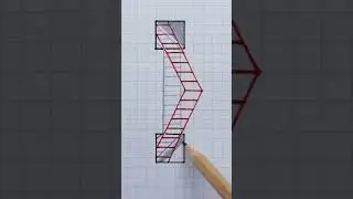 3D art drawing ladder illusion #shorts #3dillusion #shortvideo #drawing #ladder