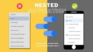 Nested Navigation Menu for Multi-Pages Report 🤩 Tips for Better Nav EXP with Data Studio Dashboard