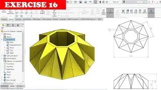 Solidworks Tutorial For Beginners - Exercise 16