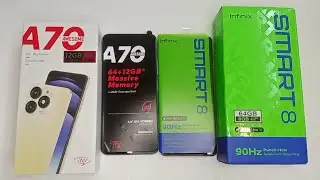 iTEL A70 vs infinix smart 8: speed test