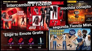 Elige 1 angelical ROJO Gratis y reclama EMOTE x Fin 7 aniversario Free fire Emote Kemusan ff latam