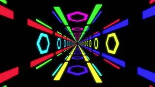 Fantastic Tunnel Retro Loop | Diamonds Theme OUT | 4K Background Video | Free Download