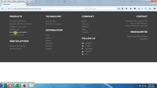 How to make footer with the help html and css
