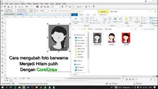 cara mengubah foto berwarna menjadi hitam putih menggunakan coreldraw