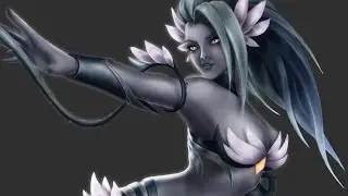 Speed Painting - Death Blossom Zyra ( League of Legends)