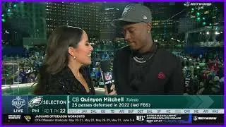 Eagles Draft CB Quinyon Mitchell | Full Interview at 2024 NFL draft |