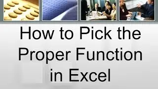 How to Pick the Proper Function in Excel: Quick Tutorial