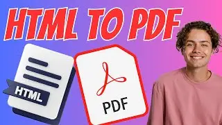 How to Convert HTML to PDF - HTML to PDF Converter