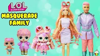 Masquerade Family DIY LOL Family Custom Fun Craft With Barbie and Ken