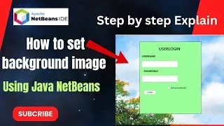 How to set backgroung Image on jframe using java netbeans [SOLVED]- java tutorial