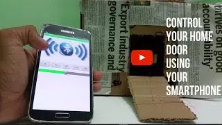 Control your home door using your smart phone