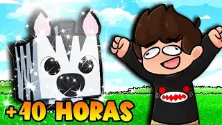 ESTOY +40 HORAS ABRIENDO HUEVOS Y CONSIGO LA HUGE ZEBRA EN PET SIMULATOR 99 DE ROBLOX!!!