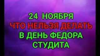 24 НОЯБРЯ - ЧТО НЕЛЬЗЯ  ДЕЛАТЬ В ДЕНЬ ФЕДОРА СТУДИТА ! / ТАЙНА СЛОВ