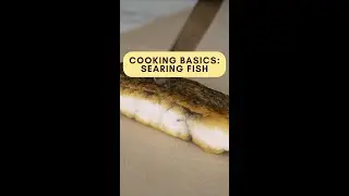 How to sear fish with crispy skin #shorts