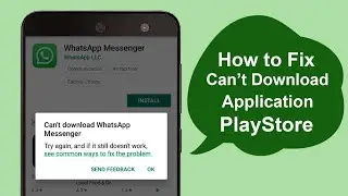 How To Solve Can't Install Apps Problem On PlayStore | Can't install App Problem Solve -100% Working