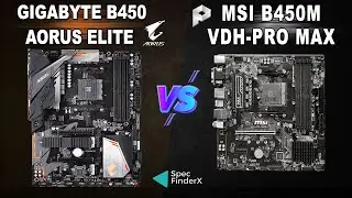 GIGABYTE B450 AORUS ELITE VS MSI B450M PRO VDH MAX