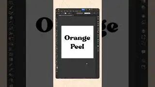 Create this Orange Peel letter using Adobe Illustrator and Firefly✨