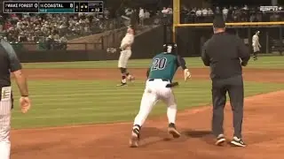 Base Runner Takes Second With Defense Sleeping