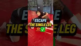 Free Yourself From a Strong Wrestler's Single Leg 🤼‍♂️✅ #wrestling #mma #jiujitsu