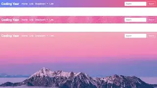 Bootstrap Navbar Change Color (Transparent, Gradient, and Image background)