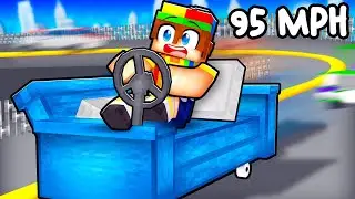 I Turned my COUCH into a Race Car in Minecraft!