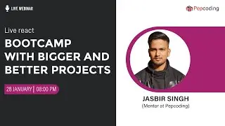 Live React Bootcamp  | Bigger and Better Projects | Ft. Jasbir Singh