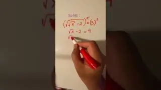 Solving for x when two square roots are involved#maths #mathematics #learnmaths