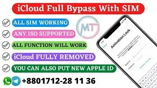 All iPhone Bypass with SIM work iCloud iPhone iOS 13.4.1 (iPhone 5s To iPhone X) বাংলা ভাষায়