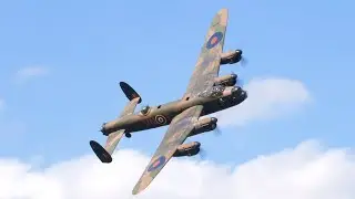 Incredible Lancaster flypasts - Shuttleworth Family Airshow 2024