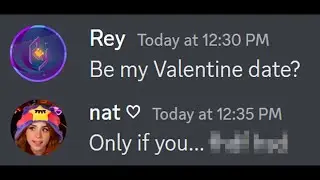 REY ASKED ME TO BE HIS VALENTINE DATE FOR THIS...