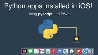 Python iOS Web App with pyscript and offline PWAs