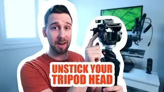 How to release stuck tripod head (fluid or ball) from legs or slider mount