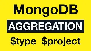 41 Aggregation Example 20 $type and $project - MongoDB Aggregation Tutorial