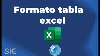 ¿Como dar formato a tabla en Excel?